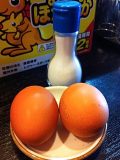 ゆで卵サービス